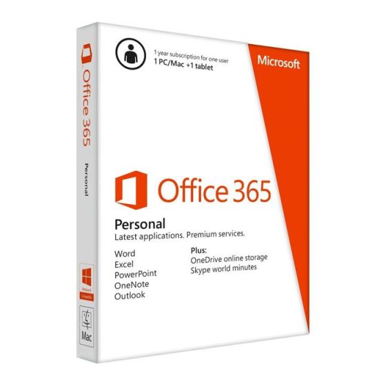 مايكروسوفت اوفيس  شخصى365، اشتراك 1 سنة لمستخدم واحد