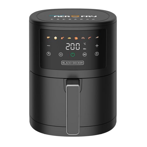 Black + Decker Digital Air Fryer, 3.5 Liters, 1500W, Black - AF3500-B5