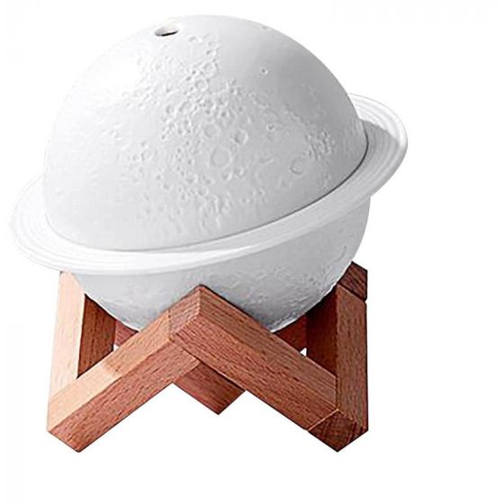 Battery Moon Lamp Humidifier, 200ml - White