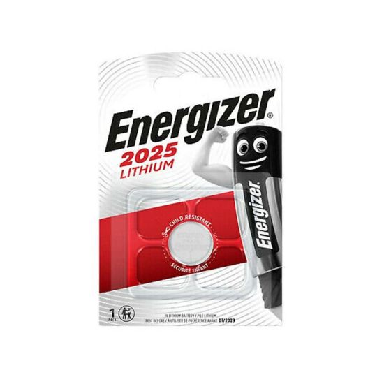 Energizer 2025 Coin Battery, 3Volts, Silver - 2025-BP1