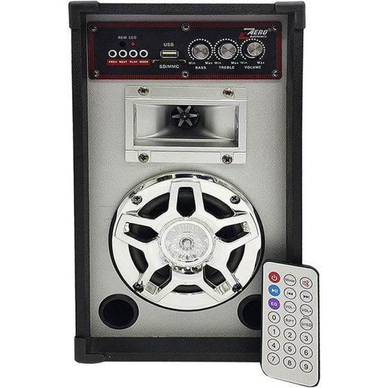 مكبر صوت سلكي ولاسلكي زيرو، 10 وات، اسود - ZR-4000S