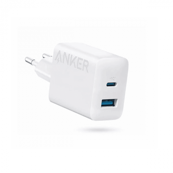 Anker Wall Charger, 20 Watt, 2 USB Ports, White - A2348L21