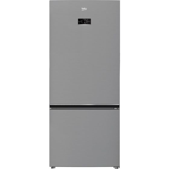 Beko Freestanding Combi Refrigerator, No Frost, 2 Doors, 590 Litres, Inverter Motor, Titanium Inox - RCNE590E35ZXP1