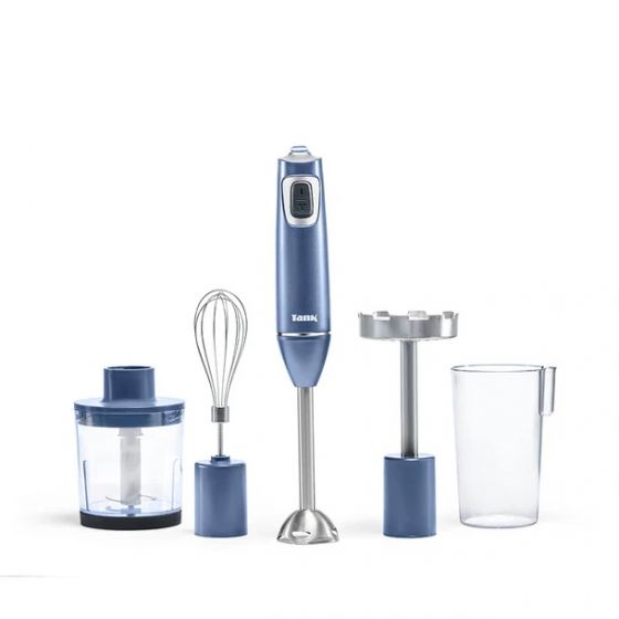 Tank Hand Blender with Attachments, 500ml, 600 Watt, Graphite and Silver- CM-6003-1
