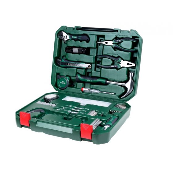 Bosch Household Tool Kit, 108 Pieces, Multi Color - 2607017372