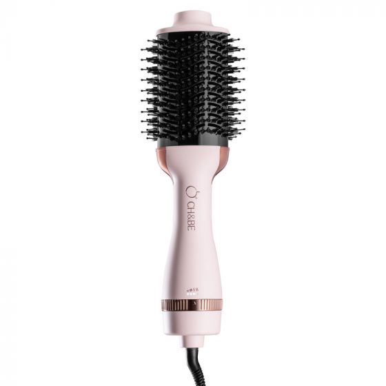 Cherry and Berry Hot Air Brush Gen 2 Tourmaline Straightening Brush, 3 Temperature Settings - Rose