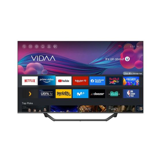 Hisense 55 Inch 4K UHD Smart QLED TV with Built-in Receiver - 55A7EG2