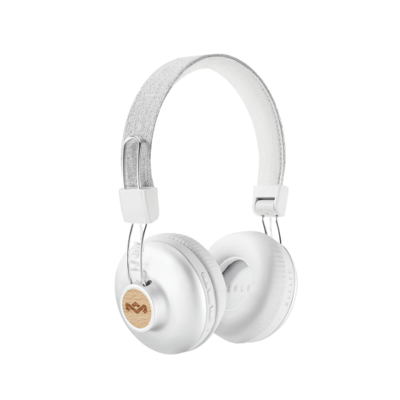 House of Marley Positive Vibration 2 On Ear Wireless Headphones With Microphone, Silver - EM-JH133-SV