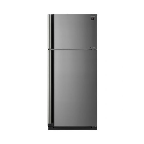 Sharp Freestanding Inverter Refrigerator With Plasma Cluster, No Frost, 2 Doors, 23 FT, Silver - SJ-SE70D-SL