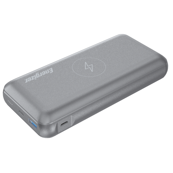 Energizer Wireless Power Bank, 20000mAh, 2 Ports, Grey - QE20007PQ