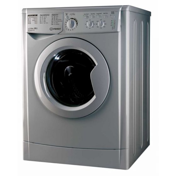 Indesit Front Loading Washing Machine, 6 KG, Silver - EWC61051SEG