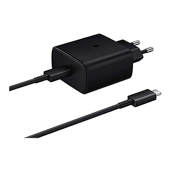 شاحن بكابل USB فئة C، قوة 25 وات - اسود