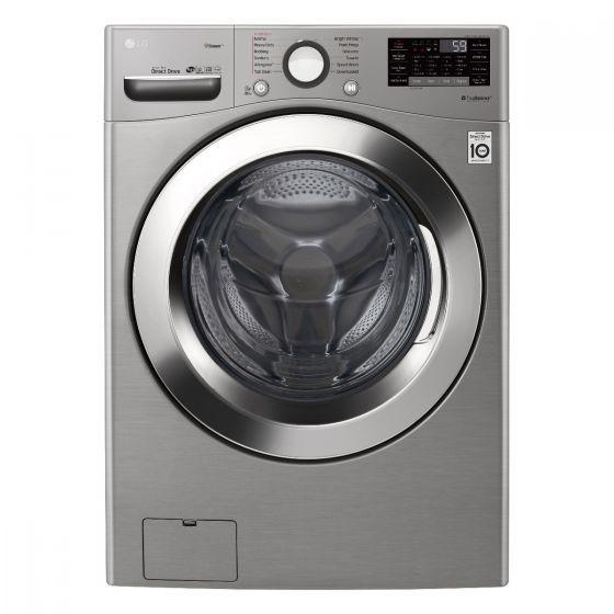 LG Front Load Automatic Washing Machine With Dryer, 18 KG, Inverter Motor, Silver- F0L2CRV2T2
