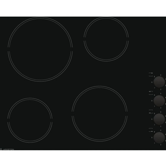 Ariston Electric Built-In Hob 4 Burners, Black - HR 609 C A