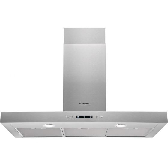 Ariston Wall Mounted Hood, 90cm, Silver - AHBS 9.3F LL X