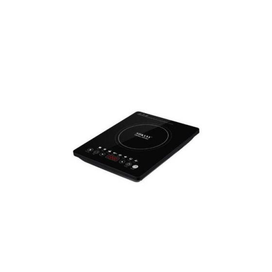 سطح تسخين كهربائي ديجيتال سوكاني، شعلة واحدة، 2200 وات، اسود - SK-07076 