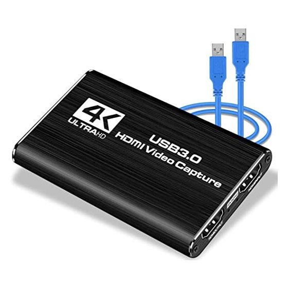 Leadnovo Audio Video 4K Capture Card, Black