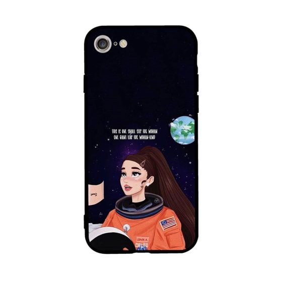 Women Astronaut Printed Back Cover for Apple iPhone 8