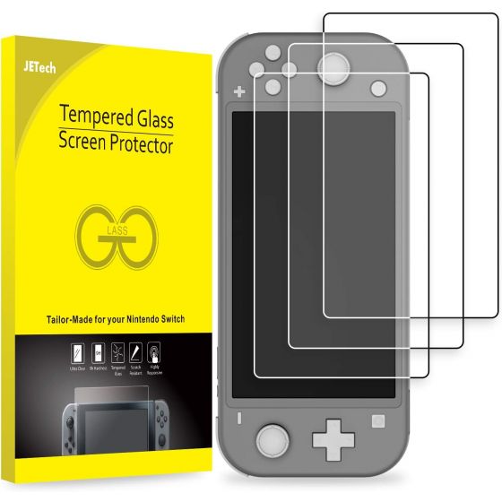 JETech Tempered Glass Screen Protector For Nintendo Switch Lite 2019 - 3 Pieces