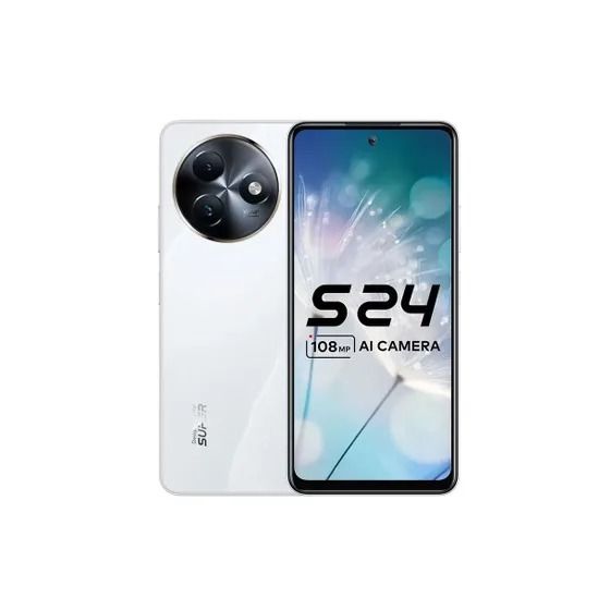 اي تيل S24، سعة 256 جيجا، رام 8 جيجا، شبكة 4G، شريحتين اتصال - ابيض