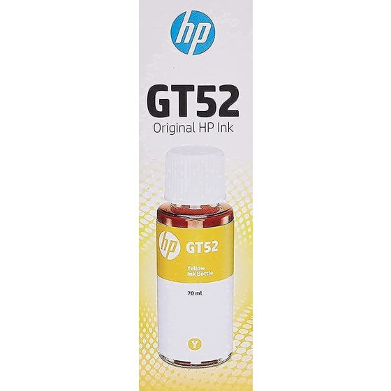 زجاجة حبر اتش بي GT52Y، حجم 70 مل، اصفر - HP-M0H56AE