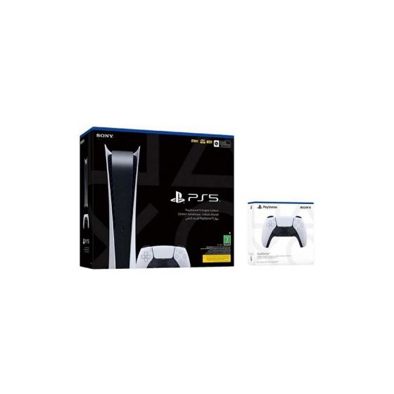 Sony PlayStation 5, 1TB, Digital Version with Wireless Controller, Bundle