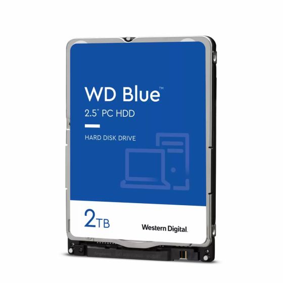 Western Digital WD Blue Internal Hard Disk Drive, 2TB, 2.5 Inch SATA, Blue - ‎WD20SPZX