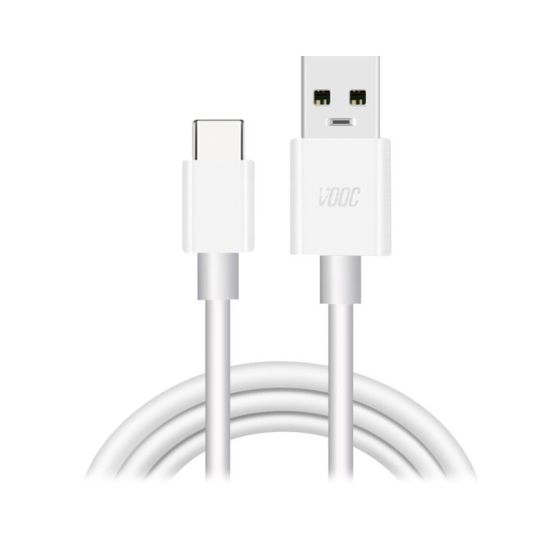 كابل اوبو USB-A إلى USB-C، بطول 1 متر، ابيض - DL129
