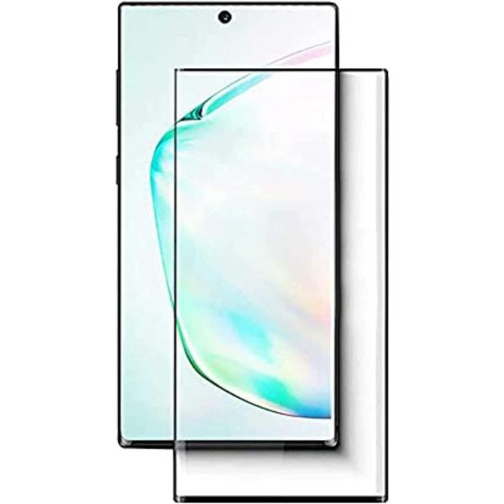 3D Tempered Glass Screen Protector for Samsung Galaxy Note 10 Plus - Transparent with Black Frame