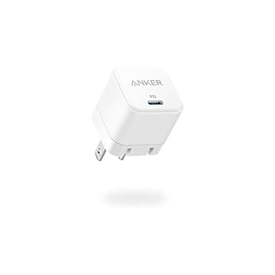 Anker PowerPort III 20W Cube Fast PD USB C Charger with Foldable Plug for iPhone 14/14 Plus/14 Pro/14 Pro Max/13, Galaxy, iPad/iPad Mini and More (Cable Not Included)