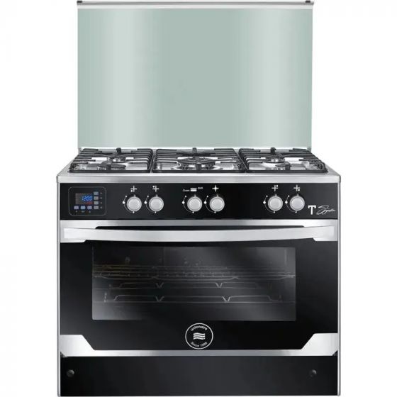 بوتاجاز غاز يونيون، 5 شعلة، اسود - C69SS-GC-447-TSF-2W-TS-AL