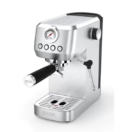 Briva Espresso Machine, 1.3 Liters, 1350 Watt, Silver - MOOCA-87885