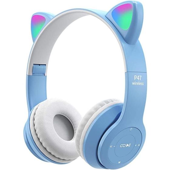 P47 Gaming Bluetooth Headset for Kids - Blue
