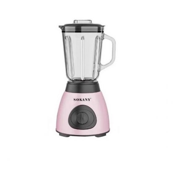 Sokany Countertop Blender, 1.5 Liter, 400 Watt, Pink- SK-179