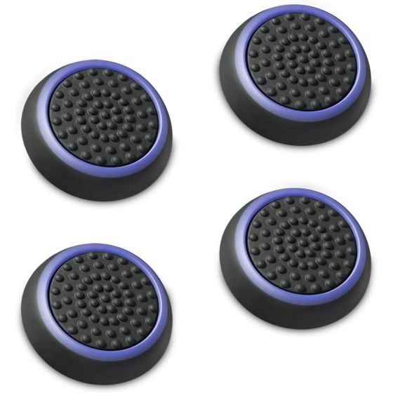 Fosmon Silicone Thumb Grips For PlayStations and Xbox Controllers - Black and Navy