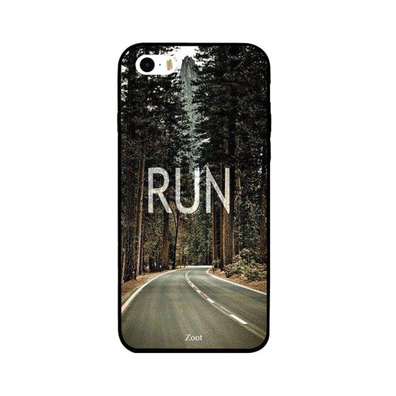 جراب ظهر بطبعة عبارة Run لابل ايفون 5