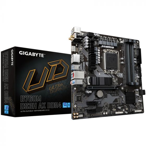 Gigabyte B760M DS3H AX Motherboard, DDR4, Rev 1.x