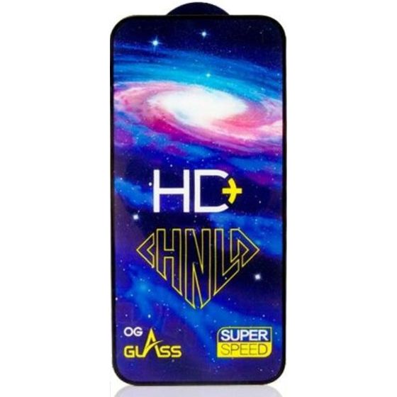 Bingo Glass Screen Protector for iPhone 12, 12 Pro - Transparent with Black Frame