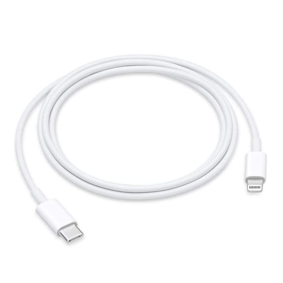 E11 Smile USB C to Lightning Cable, 18 W 3ft MFi Certified Fast Charging Syncing Cord, for iPhone 12/12 Mini/12 Pro/12 Pro Max/11 Pro/11 Pro Max/X/XS/XR/XS Max/8/8 Plus/iPad/AirPods, White