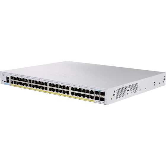 Cisco CBS350 Gigabit Switch, 48 Ports, White - CBS350-48FP-4G-EU