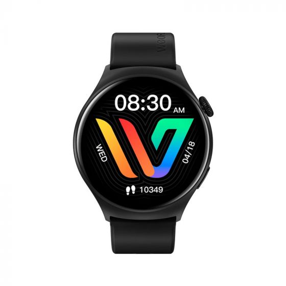 Weofly Curve, Smart Watch, 1.43 Inch, Black Case and Black Strap