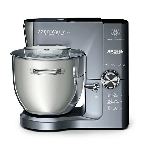 Arshia Stand Mixer, 2200 Watt, Silver- SM014-2745