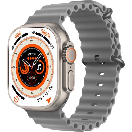 T900 Ultra 3 Smart Watch, 2.09 Inch - Dark Silver Case and Grey Strap
