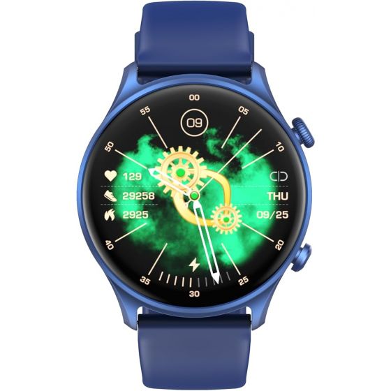 Riversong Motive 7C, Smart Watch, 1.52 Inch, Navy Blue Case and Navy Blue Strap-SW71