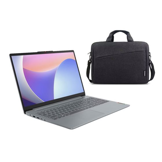 Lenovo IdeaPad Slim 3 15IRH8 83EM00DYED Laptop, Intel Core i7-13620H, 512GB SSD, 16GB RAM, 15.6 Inch, FHD, Intel UHD Graphics, FREEDOS - Arctic Grey with 15.6 Inch Laptop Casual Toploader