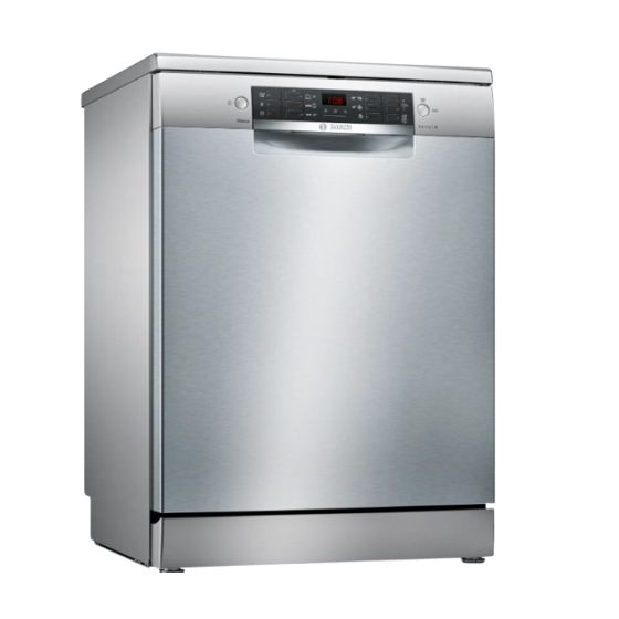 Bosh Series 4 Freestanding Dishwasher, 60 cm, 12 Persons, Silver - SMS46JI01V
