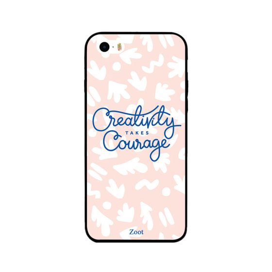 Creativity Takes Courage Printed Back Cover for Apple iPhone 5