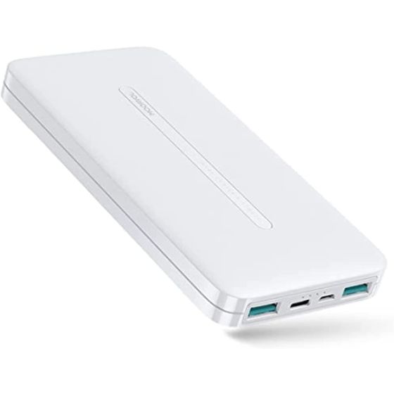 Joyroom Wired Power Bank, 10000 mAh, White - JR-T012