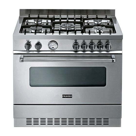 Franke Gas Cooker with Electric Oven, 5 Burners, Stainless Steel - FCK965TCGMGXSC