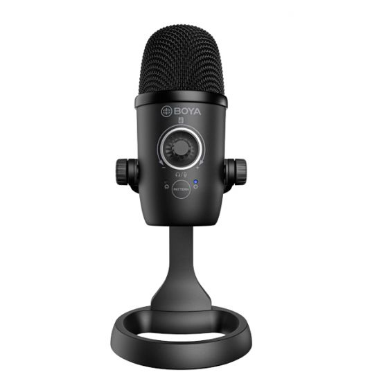 Boya Wired Desktop Microphone, Black- BY-CM5